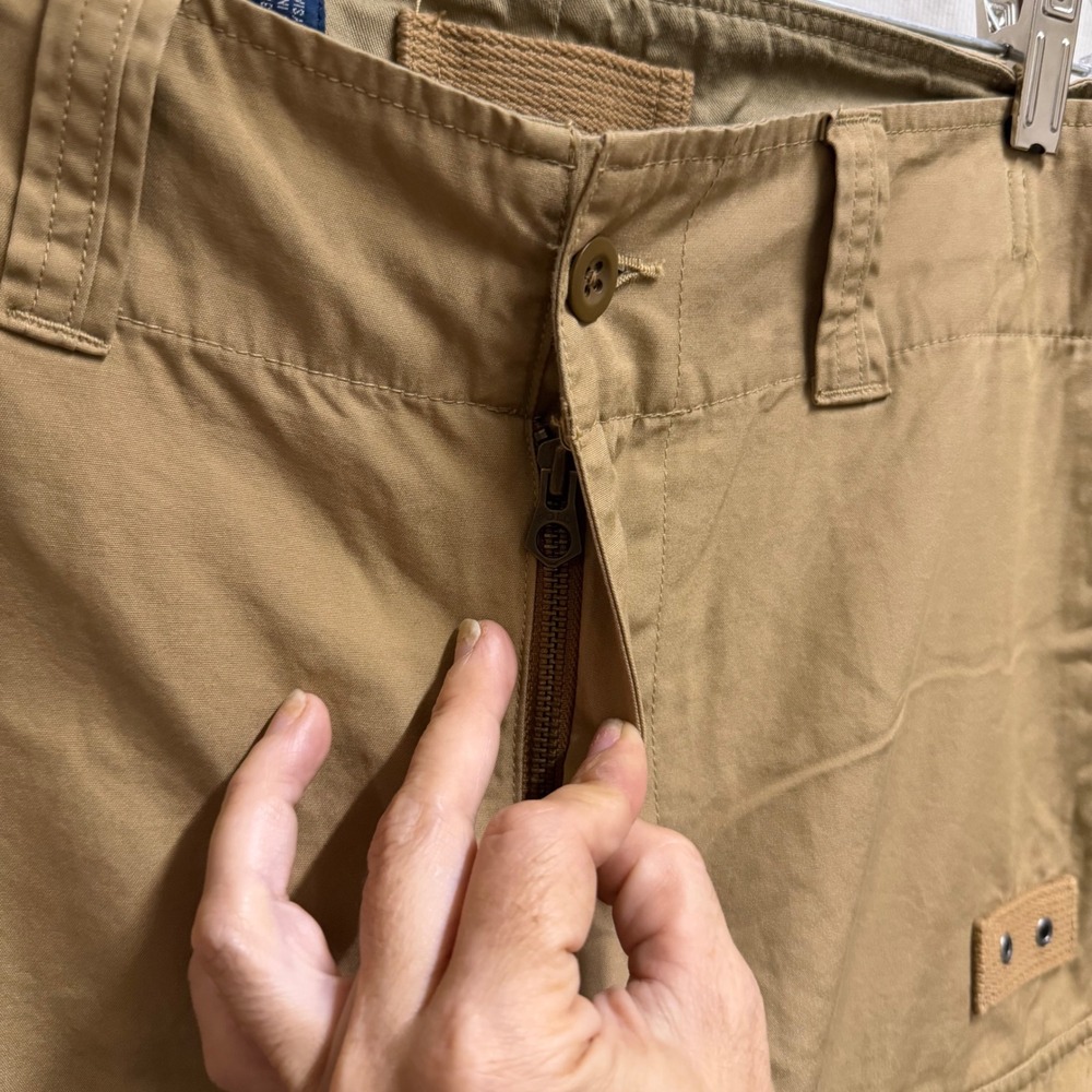 VTG Polo Ralph Lauren Mens Khaki Paratrooper Cargo Pants 36x30 Utility Trousers - Picture 5 of 14